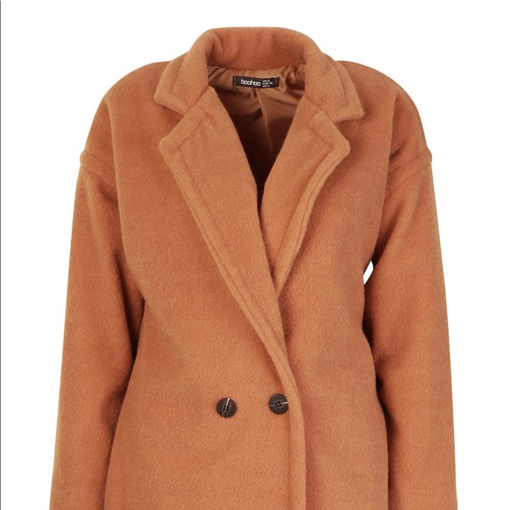 Camel wool pea coat - Picture 5 of 6